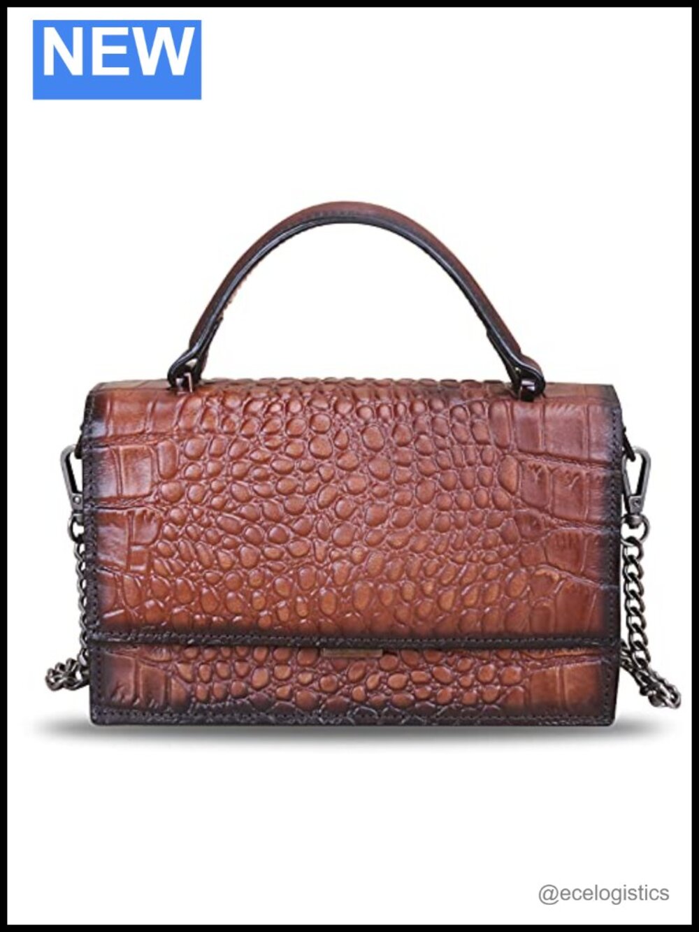 Genuine Leather Satchel Purse Women's Small Crossbody Bag Luxury Top Handle